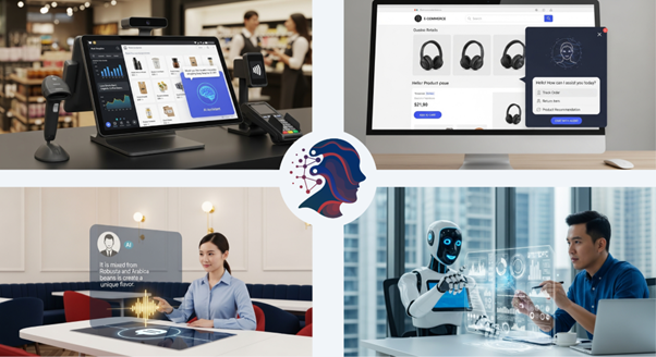 AI replaces and supports humans at work